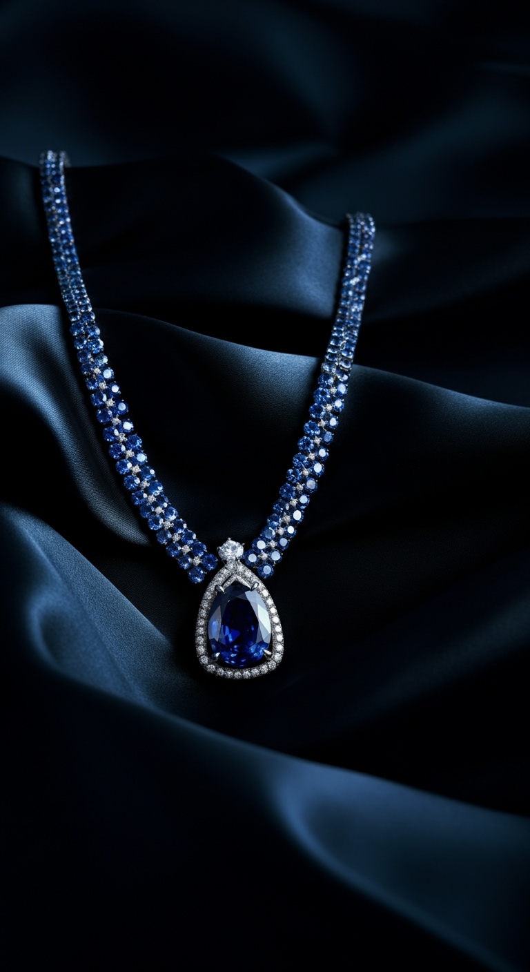 A perfectly incredibly beautiful pure dark blue stone ring explicitly matching famous historical royal jewelry styles precisely